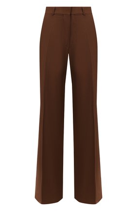 Женские шерстяные брюки VICTORIA BECKHAM коричневого цвета по цене 69950 руб., арт. 1220WTR001258B | Фото 1 Женские шерстяные брюки VICTORIA BECKHAM коричневого цвета, арт. 1220WTR001258B | Фото 1