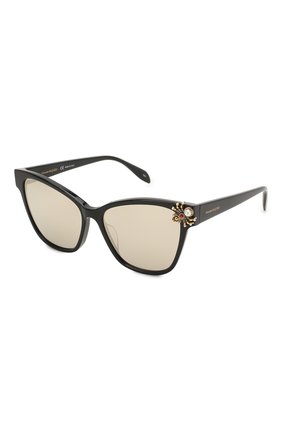 Женские солнцезащитные очки ALEXANDER MCQUEEN черного цвета по цене 29950 руб., арт. AM0269S-002 | Фото 1 Женские солнцезащитные очки ALEXANDER MCQUEEN черного цвета, арт. AM0269S-002 | Фото 1