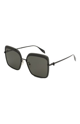 Женские солнцезащитные очки ALEXANDER MCQUEEN черного цвета по цене 32250 руб., арт. AM0222SK-001 | Фото 1 Женские солнцезащитные очки ALEXANDER MCQUEEN черного цвета, арт. AM0222SK-001 | Фото 1