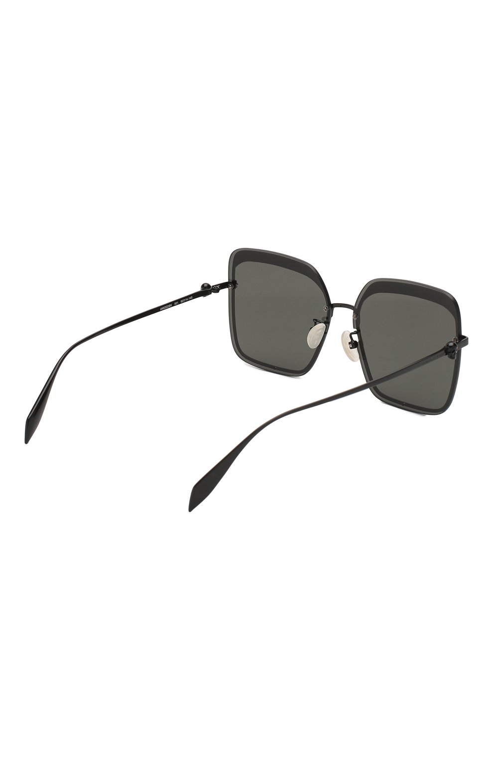 Женские солнцезащитные очки ALEXANDER MCQUEEN черного цвета по цене 32250 руб., арт. AM0222SK-001 | Фото 4 Женские солнцезащитные очки ALEXANDER MCQUEEN черного цвета, арт. AM0222SK-001 | Фото 4