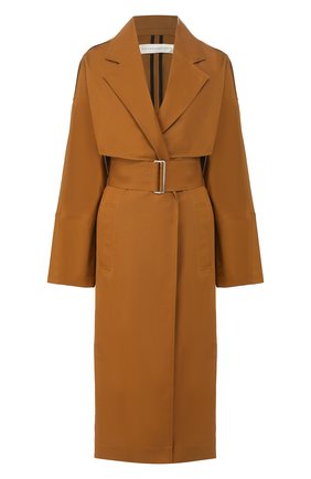 Женский хлопковый тренч VICTORIA BECKHAM бежевого цвета по цене 130500 руб., арт. 1120WCT000906A | Фото 1 Женский хлопковый тренч VICTORIA BECKHAM бежевого цвета, арт. 1120WCT000906A | Фото 1