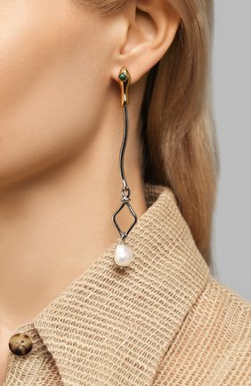 Женские серьги callie CHLOÉ золотого цвета по цене 33400 руб., арт. CHC20SFE40SNB | Фото 2 Женские серьги callie CHLOÉ золотого цвета, арт. CHC20SFE40SNB | Фото 2