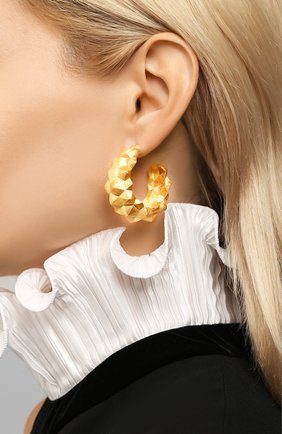 Женские серьги ESHVI золотого цвета по цене 24450 руб., арт. SS2020-08-G | Фото 2 Женские серьги ESHVI золотого цвета, арт. SS2020-08-G | Фото 2