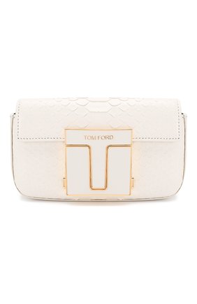 Женская сумка из кожи питона TOM FORD белого цвета по цене 156000 руб., арт. S0337E-EPY005/PBIV | Фото 1 Женская сумка из кожи питона TOM FORD белого цвета, арт. S0337E-EPY005/PBIV | Фото 1