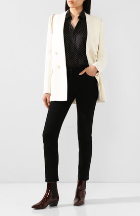 Женские кожаные ботинки west SAINT LAURENT леопардового цвета по цене 55600 руб., арт. 606602/1QX00 | Фото 2 Женские кожаные ботинки west SAINT LAURENT леопардового цвета, арт. 606602/1QX00 | Фото 2