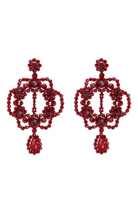 Женские серьги SIMONE ROCHA бордового цвета по цене 46350 руб., арт. ERG199/0903 | Фото 1 Женские серьги SIMONE ROCHA бордового цвета, арт. ERG199/0903 | Фото 1