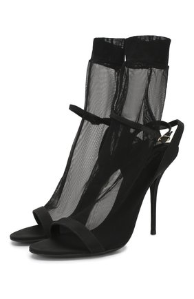 Женские текстильные босоножки keira DOLCE & GABBANA черного цвета по цене 55700 руб., арт. CT0644/AX880 | Фото 1 Женские текстильные босоножки keira DOLCE & GABBANA черного цвета, арт. CT0644/AX880 | Фото 1