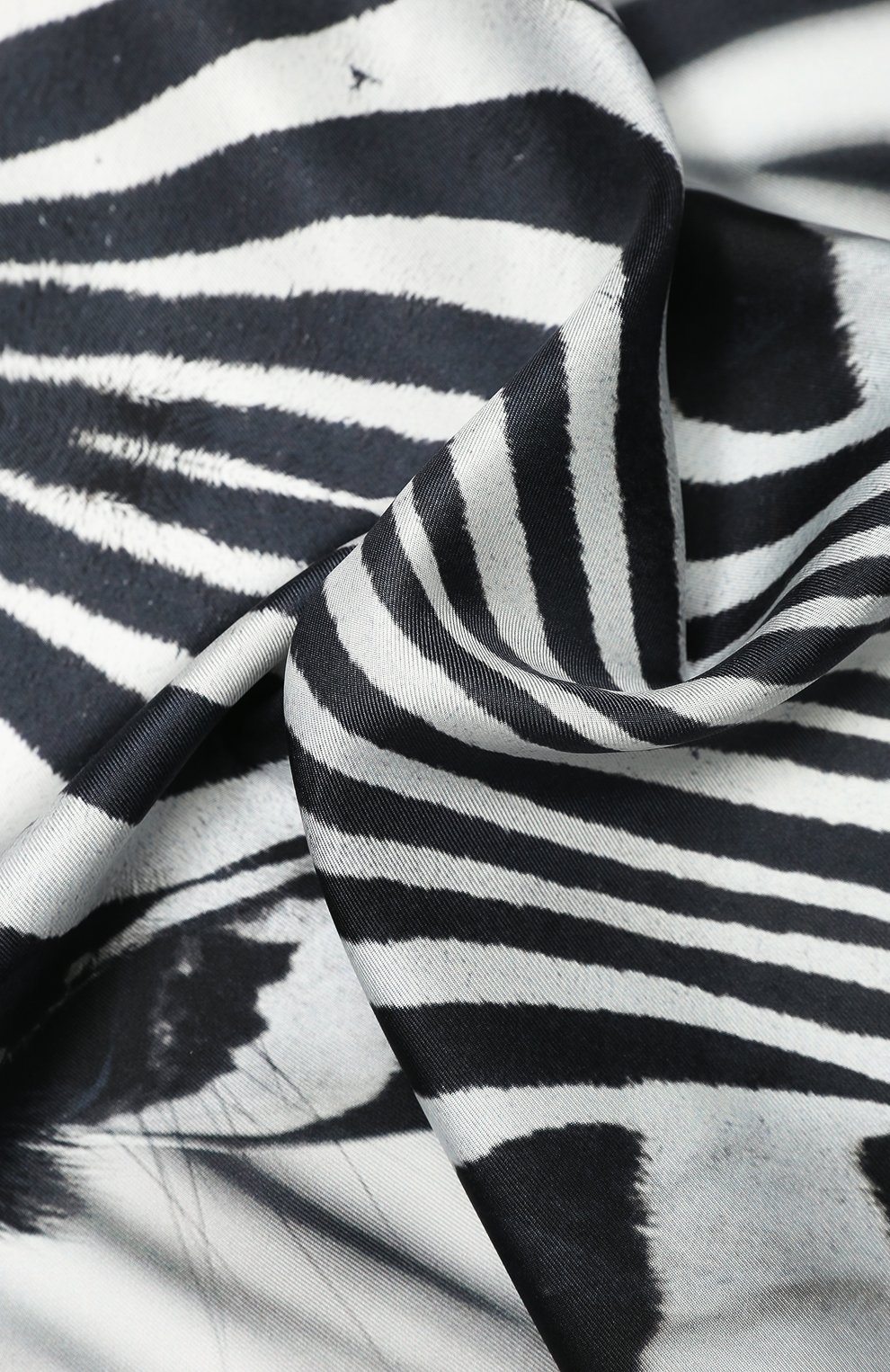 Женский шелковый платок BURBERRY серого цвета, арт. 8029004 | Фото 2 (Материал: Текстиль, Шелк)