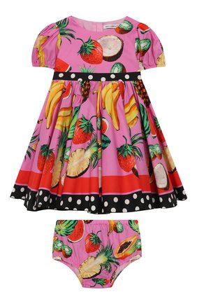 Женский комплект из платья и шорт DOLCE & GABBANA фуксия цвета по цене 22700 руб., арт. L22DI3/G7WRH | Фото 1 Женский комплект из платья и шорт DOLCE & GABBANA фуксия цвета, арт. L22DI3/G7WRH | Фото 1