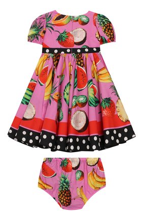 Женский комплект из платья и шорт DOLCE & GABBANA фуксия цвета по цене 22700 руб., арт. L22DI3/G7WRH | Фото 2 Женский комплект из платья и шорт DOLCE & GABBANA фуксия цвета, арт. L22DI3/G7WRH | Фото 2