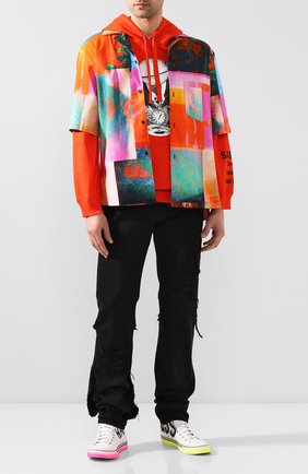 Мужские текстильные кеды hardcore happiness VETEMENTS белого цвета по цене 59950 руб., арт. SS20SN001 1372/M | Фото 2 Мужские текстильные кеды hardcore happiness VETEMENTS белого цвета, арт. SS20SN001 1372/M | Фото 2