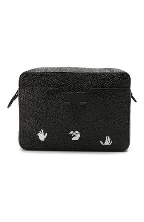 Мужская кожаная сумка OFF-WHITE черного цвета по цене 59950 руб., арт. 0MNA070T20LEA0011000 | Фото 1 Мужская кожаная сумка OFF-WHITE черного цвета, арт. 0MNA070T20LEA0011000 | Фото 1