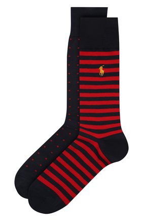 Мужские комплект из двух пар носков POLO RALPH LAUREN красного цвета по цене 2140 руб., арт. 449799735 | Фото 1 Мужские комплект из двух пар носков POLO RALPH LAUREN красного цвета, арт. 449799735 | Фото 1