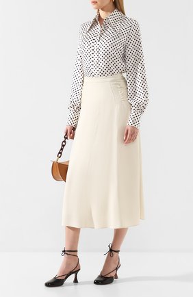 Женская юбка из вискозы ALEXACHUNG бежевого цвета по цене 27350 руб., арт. SK01-VI533 | Фото 2 Женская юбка из вискозы ALEXACHUNG бежевого цвета, арт. SK01-VI533 | Фото 2