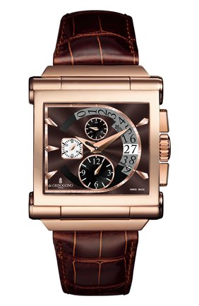 Мужские часы rose gold chrono DE GRISOGONO коричневого цвета по цене 3960000 руб., арт. GRANDE CHRONO N03 | Фото 1 Мужские часы rose gold chrono DE GRISOGONO коричневого цвета, арт. GRANDE CHRONO N03 | Фото 1