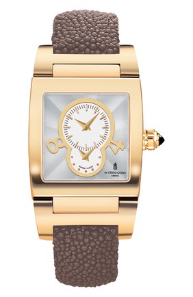 Женские часы dual time yellow gold DE GRISOGONO белого цвета по цене 2632000 руб., арт. TINO N02 AT | Фото 1 Женские часы dual time yellow gold DE GRISOGONO белого цвета, арт. TINO N02 AT | Фото 1