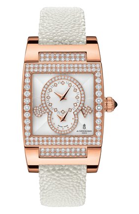 Женские часы dual time rose gold DE GRISOGONO белого цвета по цене 4696000 руб., арт. TINO S36 AT | Фото 1 Женские часы dual time rose gold DE GRISOGONO белого цвета, арт. TINO S36 AT | Фото 1
