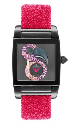 Женские часы uno crazymals flamingo DE GRISOGONO бесцветного цвета, арт. UNO CRAZYMALS N10 | Фото 1 (Материал корпуса: Сталь; Цвет циферблата: Другое; Механизм: Автомат)