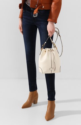 Женская сумка TOD’S белого цвета по цене 121500 руб., арт. XBWDBAK0100XPA | Фото 2 Женская сумка TOD’S белого цвета, арт. XBWDBAK0100XPA | Фото 2