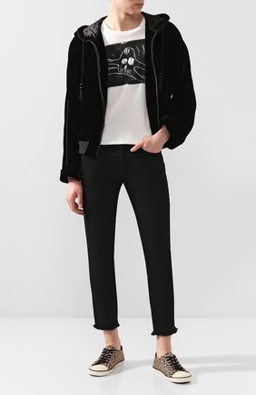 Мужской бомбер SAINT LAURENT черного цвета по цене 199500 руб., арт. 609107/Y525R | Фото 2 Мужской бомбер SAINT LAURENT черного цвета, арт. 609107/Y525R | Фото 2