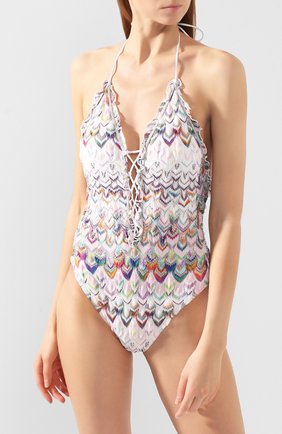 Женский слитный купальник MISSONI разноцветного цвета по цене 36300 руб., арт. MMP00187/BR00AJ | Фото 2 Женский слитный купальник MISSONI разноцветного цвета, арт. MMP00187/BR00AJ | Фото 2
