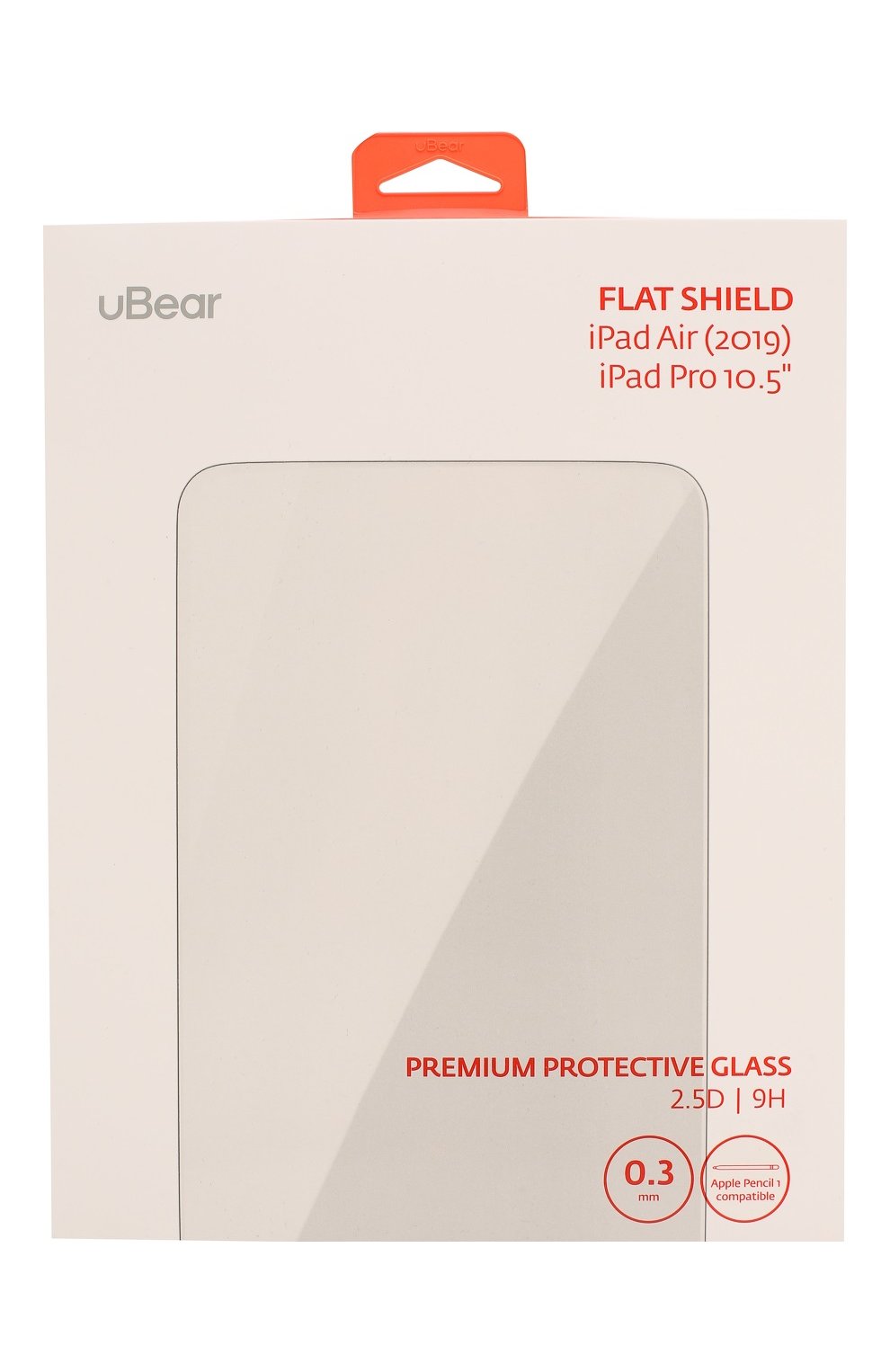 Мужской защитное стекло для ipad pro 10.5"/air (2019) UBEAR прозрачного цвета, арт. GL62CL03F-IA | Фото 1
