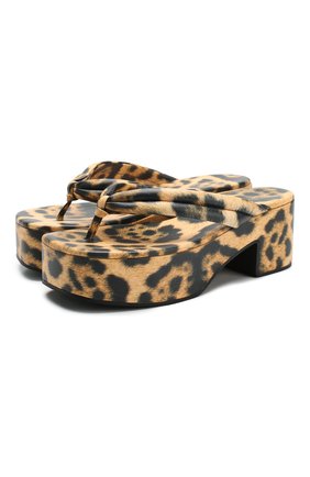 Женские кожаные мюли DRIES VAN NOTEN леопардового цвета по цене 45600 руб., арт. WS27/167/H20/QU505 | Фото 1 Женские кожаные мюли DRIES VAN NOTEN леопардового цвета, арт. WS27/167/H20/QU505 | Фото 1