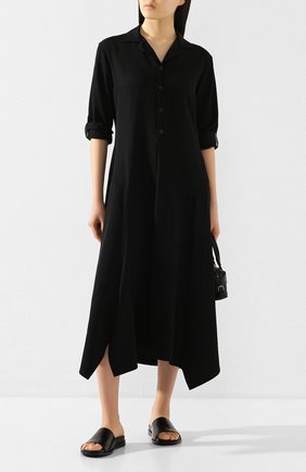 Женские кожаные шлепанцы ANN DEMEULEMEESTER черного цвета по цене 35550 руб., арт. 2001-2910-390-099 | Фото 2 Женские кожаные шлепанцы ANN DEMEULEMEESTER черного цвета, арт. 2001-2910-390-099 | Фото 2