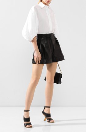 Женские кожаные босоножки ALEXANDER MCQUEEN черного цвета по цене 69950 руб., арт. 621839/WHXZ7 | Фото 2 Женские кожаные босоножки ALEXANDER MCQUEEN черного цвета, арт. 621839/WHXZ7 | Фото 2