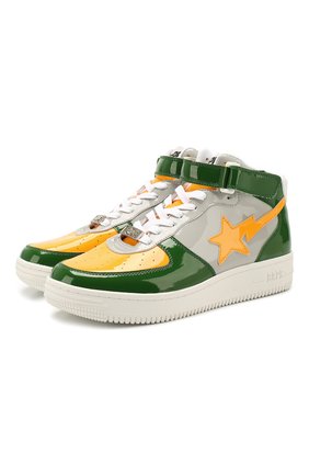 Мужские кеды sta mid m1 BAPE зеленого цвета по цене 25700 руб., арт. 1G30191004 | Фото 1 Мужские кеды sta mid m1 BAPE зеленого цвета, арт. 1G30191004 | Фото 1