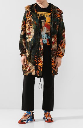 Мужские комбинированные кеды ns1 DOLCE & GABBANA оранжевого цвета по цене 47650 руб., арт. CS1770/AJ982 | Фото 2 Мужские комбинированные кеды ns1 DOLCE & GABBANA оранжевого цвета, арт. CS1770/AJ982 | Фото 2