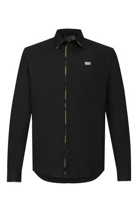 Мужская хлопковая рубашка PHILIPP PLEIN черного цвета по цене 36240 руб., арт. S20C MRP1188 PTE003N | Фото 1 Мужская хлопковая рубашка PHILIPP PLEIN черного цвета, арт. S20C MRP1188 PTE003N | Фото 1
