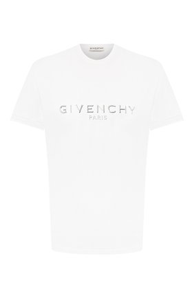 Мужская хлопковая футболка GIVENCHY белого цвета по цене 49950 руб., арт. BM70WV3002 | Фото 1 Мужская хлопковая футболка GIVENCHY белого цвета, арт. BM70WV3002 | Фото 1