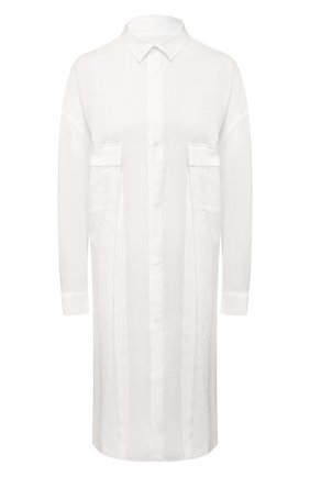 Женское платье YOHJI YAMAMOTO белого цвета по цене 83600 руб., арт. NN-B52-201 | Фото 1 Женское платье YOHJI YAMAMOTO белого цвета, арт. NN-B52-201 | Фото 1