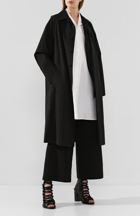 Женская хлопковая рубашка YOHJI YAMAMOTO белого цвета по цене 62500 руб., арт. NN-B06-001 | Фото 2 Женская хлопковая рубашка YOHJI YAMAMOTO белого цвета, арт. NN-B06-001 | Фото 2