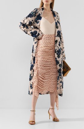 Женская шелковая юбка DRIES VAN NOTEN светло-розового цвета по цене 157000 руб., арт. 201-10800-9410 | Фото 2 Женская шелковая юбка DRIES VAN NOTEN светло-розового цвета, арт. 201-10800-9410 | Фото 2 (Материал внешний: Шелк; Длина Ж (юбки, платья, шорты): Миди; Женское Кросс-КТ: Юбка-одежда, Юбка-карандаш)