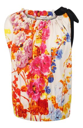 Женский хлопковый топ DRIES VAN NOTEN разноцветного цвета по цене 52050 руб., арт. 201-10793-9054 | Фото 1 Женский хлопковый топ DRIES VAN NOTEN разноцветного цвета, арт. 201-10793-9054 | Фото 1 (Рукава: Короткие; Длина (для топов): Стандартные; Материал внешний: Хлопок; Стили: Романтичный; Кросс-КТ: с рукавом)