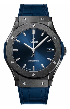 Мужские часы classic fusion ceramic blue HUBLOT синего цвета по цене 803600 руб., арт. 511.CM.7170.LR | Фото 1 Мужские часы classic fusion ceramic blue HUBLOT синего цвета, арт. 511.CM.7170.LR | Фото 1