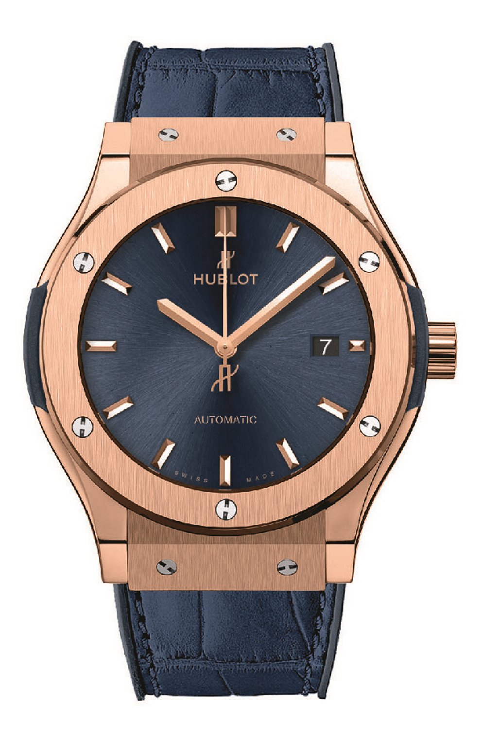 Мужские часы classic fusion blue king gold HUBLOT синего цвета, арт. 542.OX.7180.LR | Фото 1