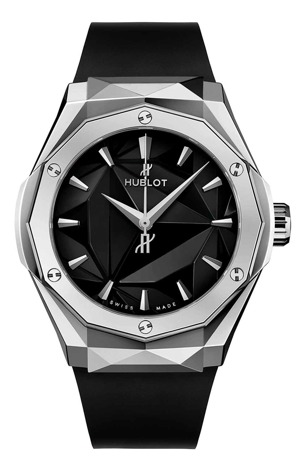 Мужские часы classic fusion classic fusion orlinski titanium HUBLOT черного цвета, арт. 550.NS.1800.RX.ORL19 | Фото 1