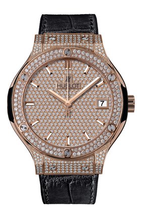 Женские часы classic fusion king gold full pave HUBLOT золотого цвета по цене 3624400 руб., арт. 565.OX.9010.LR.1704 | Фото 1 Женские часы classic fusion king gold full pave HUBLOT золотого цвета, арт. 565.OX.9010.LR.1704 | Фото 1