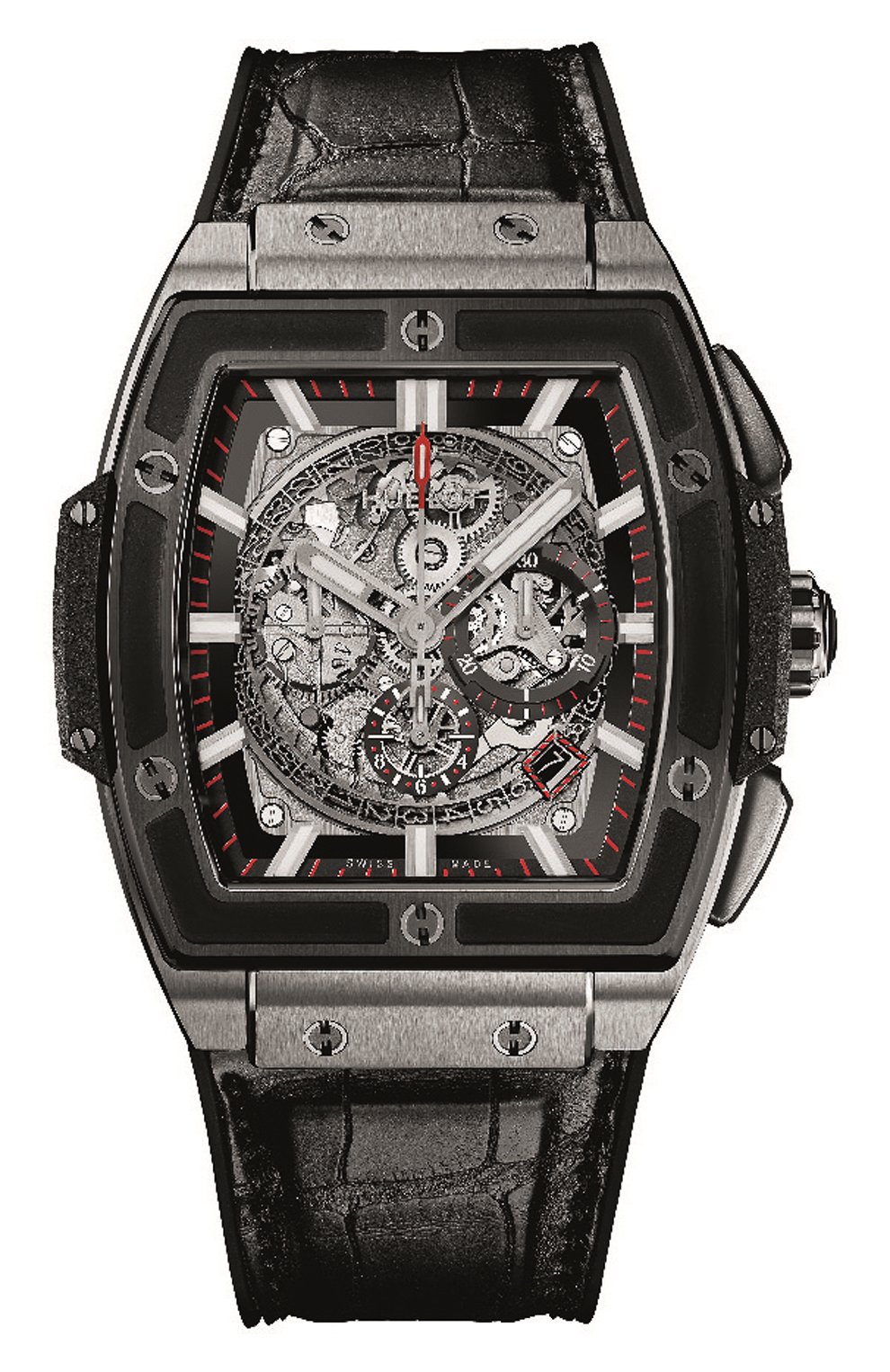Мужские часы spirit of big bang titanium ceramic HUBLOT серого цвета, арт. 601.NM.0173.LR | Фото 1