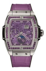Женские часы spirit of big bang moonphase titanium purple HUBLOT бесцветного цвета, арт. 647.NX.4771.LR.1205 | Фото 1 (Материал корпуса: Титан; Цвет циферблата: Другое; Механизм: Автомат)
