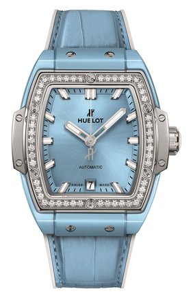Женские часы spirit of big bang light blue ceramic titanium diamonds HUBLOT голубого цвета по цене 1627700 руб., арт. 665.EN.891L.LR.1204 | Фото 1 Женские часы spirit of big bang light blue ceramic titanium diamonds HUBLOT голубого цвета, арт. 665.EN.891L.LR.1204 | Фото 1