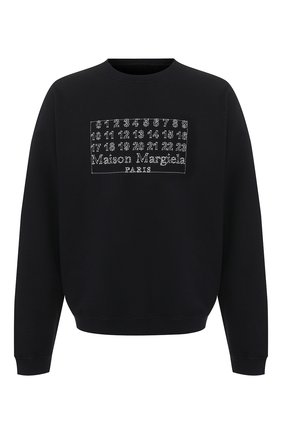 Мужской хлопковый свитшот MAISON MARGIELA темно-синего цвета по цене 47900 руб., арт. S30GU0116/S25451 | Фото 1 Мужской хлопковый свитшот MAISON MARGIELA темно-синего цвета, арт. S30GU0116/S25451 | Фото 1