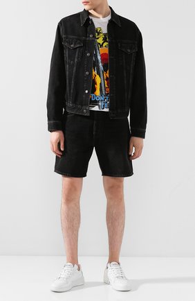 Мужская джинсовая куртка ACNE STUDIOS черного цвета по цене 28050 руб., арт. B90286/M | Фото 2 Мужская джинсовая куртка ACNE STUDIOS черного цвета, арт. B90286/M | Фото 2