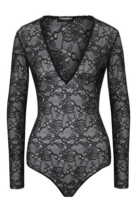 Женское боди DSQUARED2 черного цвета по цене 12650 руб., арт. D8F012430 | Фото 1 Женское боди DSQUARED2 черного цвета, арт. D8F012430 | Фото 1
