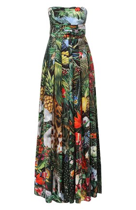 Женское хлопковое платье DOLCE & GABBANA зеленого цвета по цене 198000 руб., арт. F6I8DT/GDV52 | Фото 1 Женское хлопковое платье DOLCE & GABBANA зеленого цвета, арт. F6I8DT/GDV52 | Фото 1