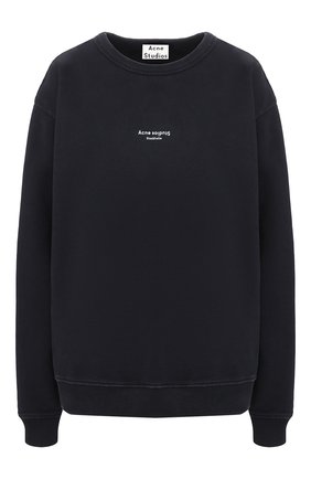 Женская хлопковый свитшот ACNE STUDIOS черного цвета по цене 25550 руб., арт. AI0045/W | Фото 1 Женская хлопковый свитшот ACNE STUDIOS черного цвета, арт. AI0045/W | Фото 1