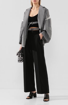 Женские шерстяные брюки SACAI черного цвета по цене 49950 руб., арт. 20-04824 | Фото 2 Женские шерстяные брюки SACAI черного цвета, арт. 20-04824 | Фото 2